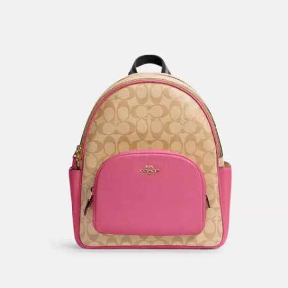 Coach Court Backpack In Signature Canvas - Picture 1 of 4